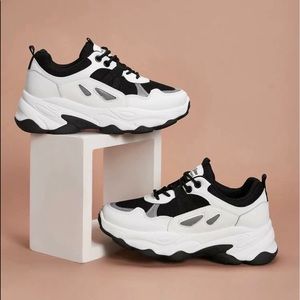 Lace-up front sneakers